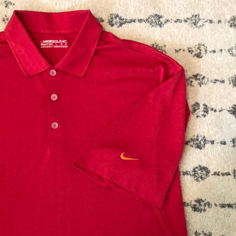 Men’s Nike Golf Polo Large Red